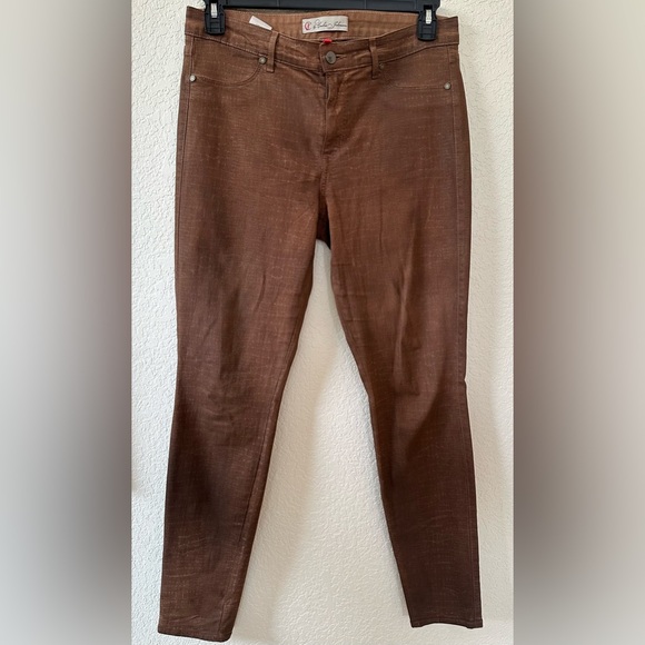 CJ by Cookie Johnson Brown Joy Legging Jeans Women’s Brown SZ 31 Stretch - Picture 1 of 9